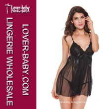 Black Women Hot Sexy Babydoll Lingerie Set (L2442-2)